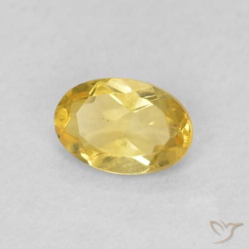 9,17 ctw natürlicher gold-orange Citrin, Oval, VVS-VS
