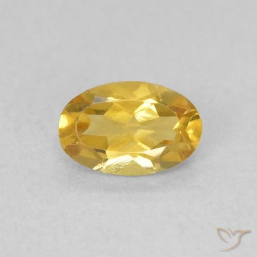 0.41ct Natürlicher Golden Citrin, Oval, VVS-VS