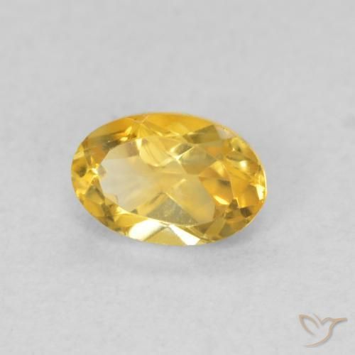 9,17 ctw natürlicher Golden Citrin, Oval, VVS