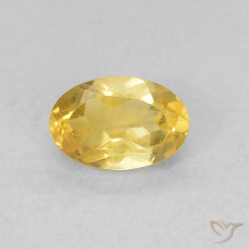 0.52ct Natürlicher gold-orange Citrin, Oval, VVS