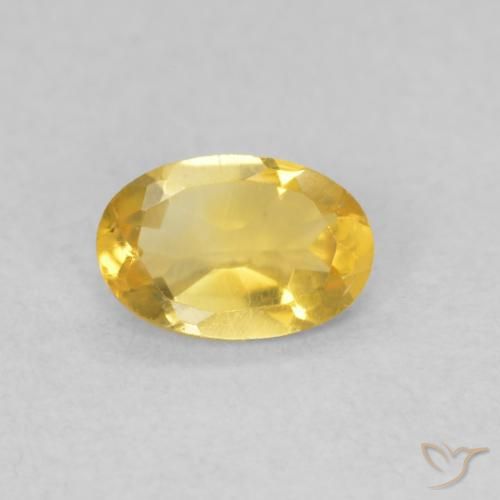 0.37ct Natürlicher Golden Citrin, Oval, VVS-VS