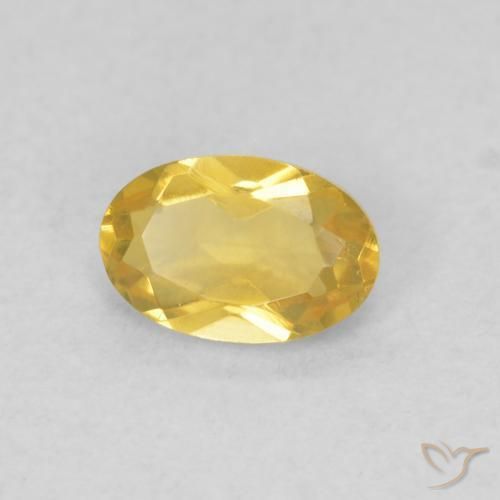 9,17 ctw natürlicher Mittelgold Citrin, Oval, VVS-VS