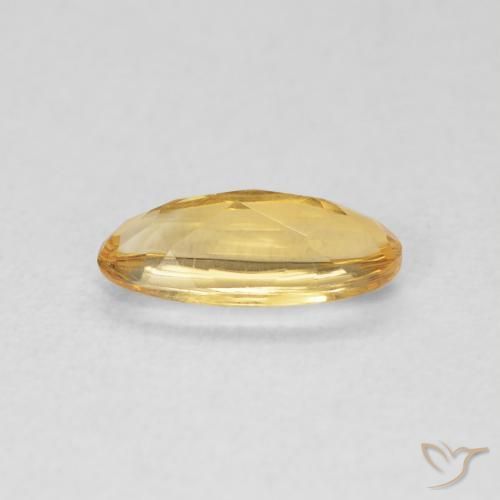 9,17 ctw natürlicher Tiefes Goldorange Citrin, Oval, Transparent