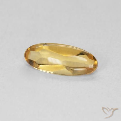 9,17 ctw natürlicher Medium Light-Golden Citrin, Oval, Transparent