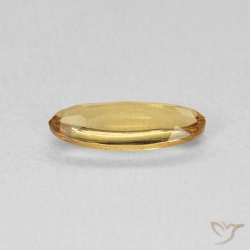 9,17 ctw natürlicher Medium Light-Golden Citrin, Oval, Transparent