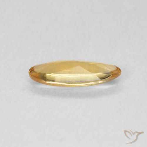 9,17 ctw natürlicher Medium Light-Golden Citrin, Oval, Transparent