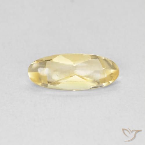 0.77ct Natürlicher Golden Citrin, Oval, Transparent