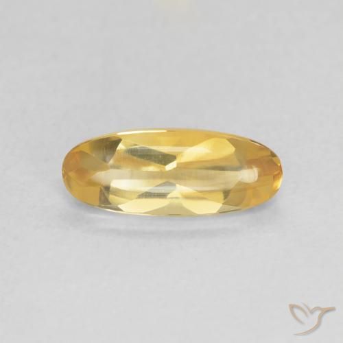0.91ct Natürlicher Mittleres Gold Citrin, Oval, Transparent