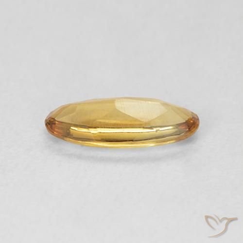 9,17 ctw natürlicher Medium Light-Golden Citrin, Oval, Transparent