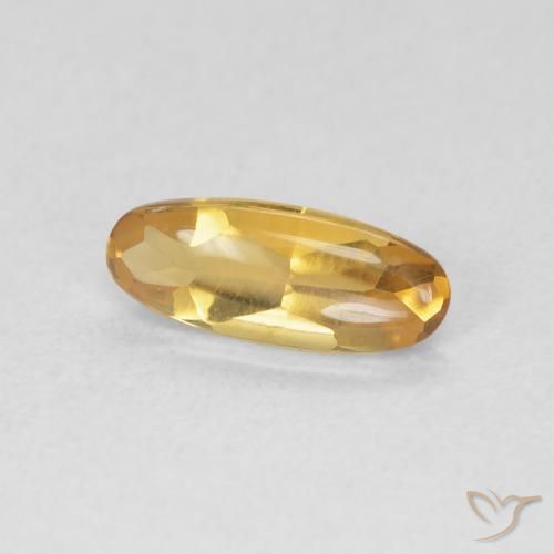 9,17 ctw natürlicher Medium Light-Golden Citrin, Oval, Transparent