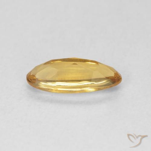 9,17 ctw natürlicher Medium Light-Golden Citrin, Oval, Transparent