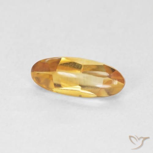 9,17 ctw natürlicher gold-orange Citrin, Oval, Transparent
