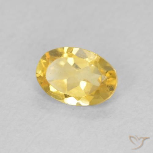 9,17 ctw natürlicher Mittelgold Citrin, Oval, VVS-VS