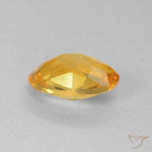9,17 ctw natürlicher Dunkelgolden Citrin, Oval, VVS-VS