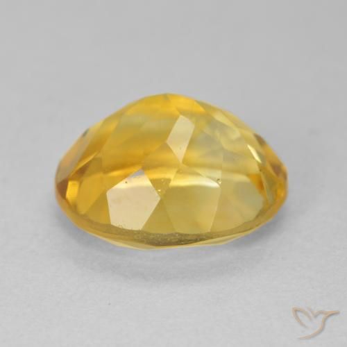 9,17 ctw natürlicher gold-orange Citrin, Oval, VVS-VS