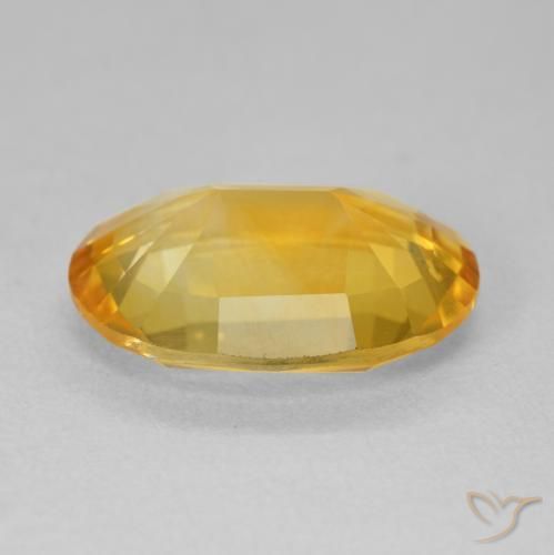 9,17 ctw natürlicher Dunkelgolden Citrin, Oval, VVS