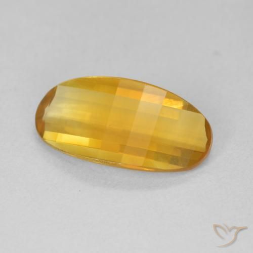 9,17 ctw natürlicher Medium Light Orange-Gold Citrin, Oval, VVS