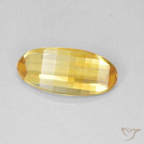 9,17 ctw natürlicher gold-orange Citrin, Oval, VVS