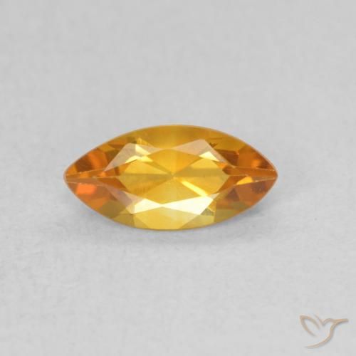 0.48ct Natürlicher Orange-Gold Citrin, Marquise, VVS-VS