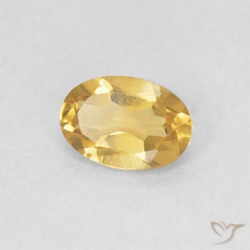 9,17 ctw natürlicher Golden Citrin, Oval, VVS-VS