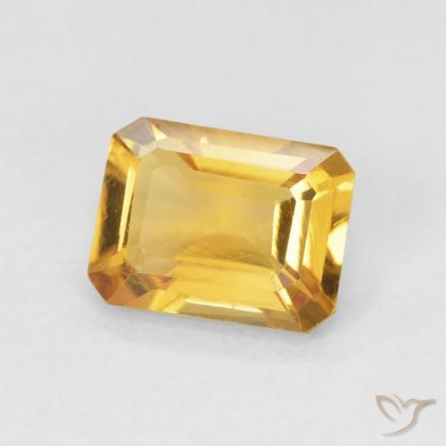 9,17 ctw natürlicher Orange-Gold Citrin, Oktagonschliff, VVS