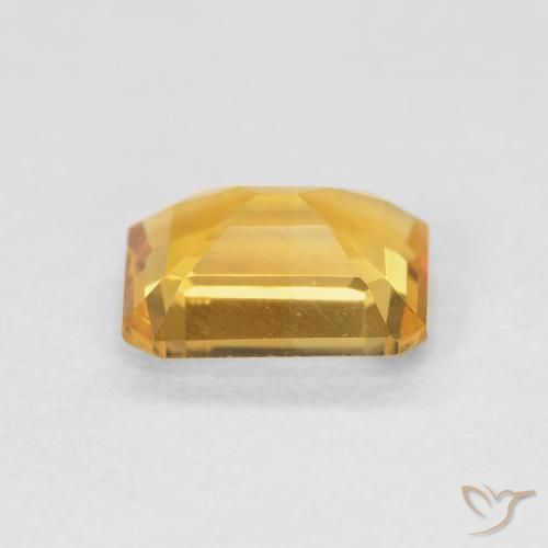 9,17 ctw natürlicher Orange-Gold Citrin, Oktagonschliff, VVS