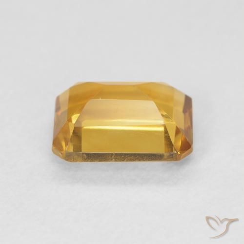 9,17 ctw natürlicher Orange-Gold Citrin, Oktagonschliff, VVS