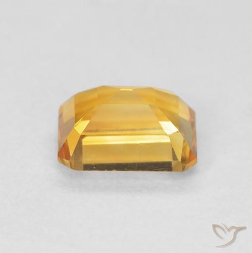 9,17 ctw natürlicher Orange-Gold Citrin, Oktagonschliff, VVS