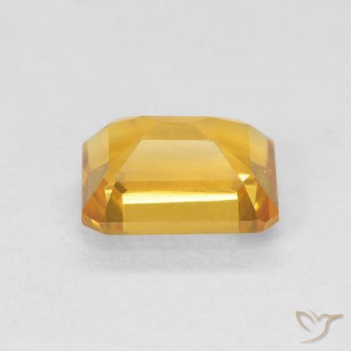 9,17 ctw natürlicher Orange-Gold Citrin, Oktagonschliff, VVS