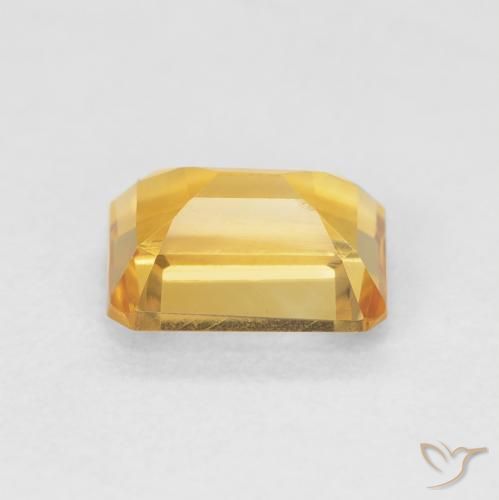 9,17 ctw natürlicher Medium Light Orange-Gold Citrin, Oktagonschliff, VVS