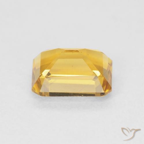 9,17 ctw natürlicher Medium Light Orange-Gold Citrin, Oktagonschliff, VVS