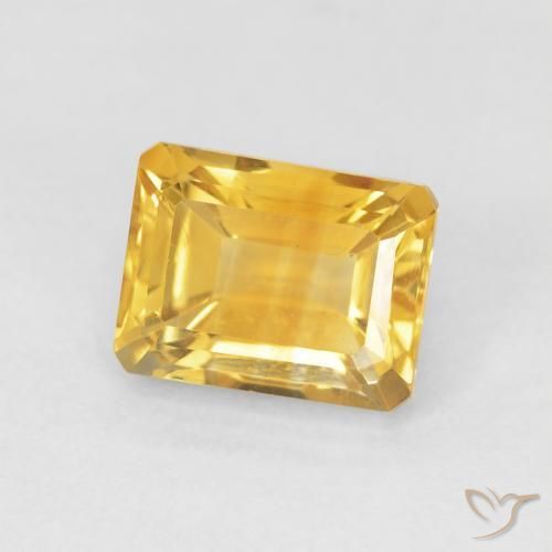 9,17 ctw natürlicher Mittleres Gold Citrin, Oktagonschliff, VVS