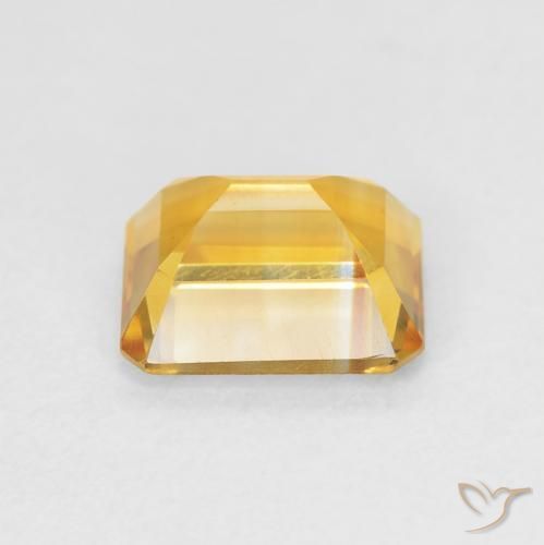 9,17 ctw natürlicher Medium Light Orange-Gold Citrin, Oktagonschliff, VVS