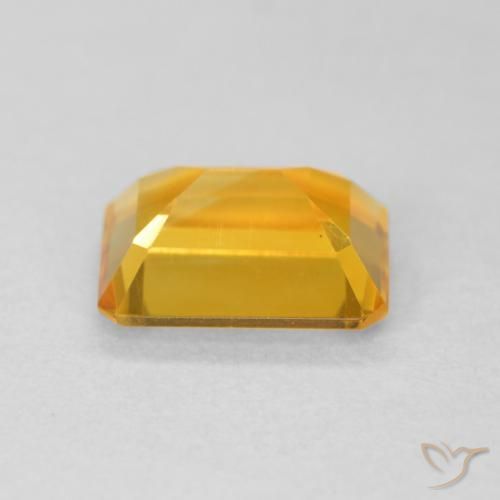 9,17 ctw natürlicher gold-orange Citrin, Oktagonschliff, VVS-VS