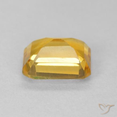9,17 ctw natürlicher Medium Light Orange-Gold Citrin, Oktagonschliff, VVS-VS