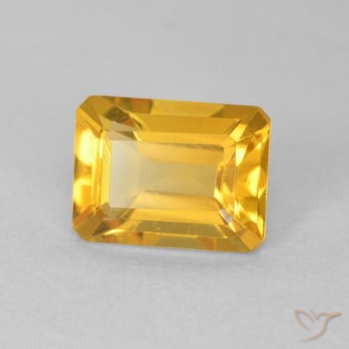 9,17 ctw natürlicher Orange-Gold Citrin, Oktagonschliff, VVS-VS