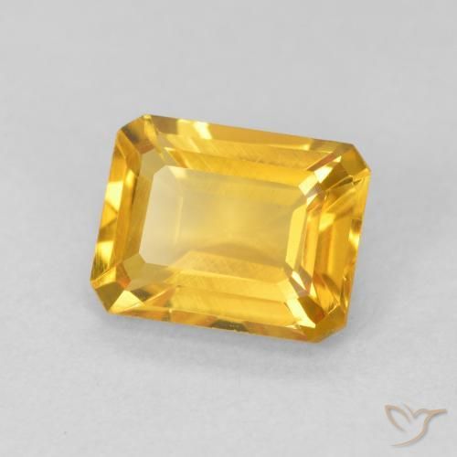 9,17 ctw natürlicher Orange-Gold Citrin, Oktagonschliff, VVS-VS