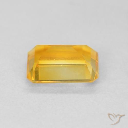 9,17 ctw natürlicher Medium Light Orange-Gold Citrin, Oktagonschliff, VVS-VS