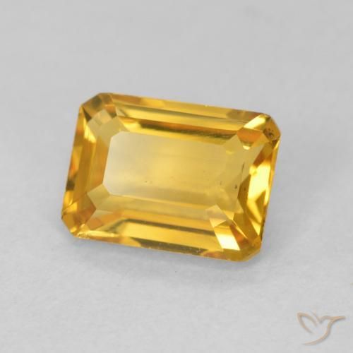 9,17 ctw natürlicher Orange-Gold Citrin, Oktagonschliff, VVS-VS