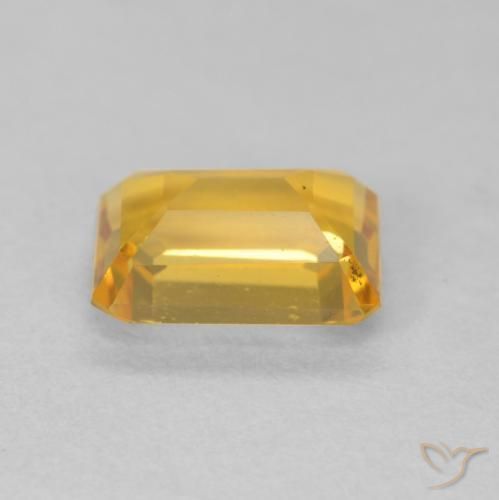 9,17 ctw natürlicher Orange-Gold Citrin, Oktagonschliff, VVS-VS