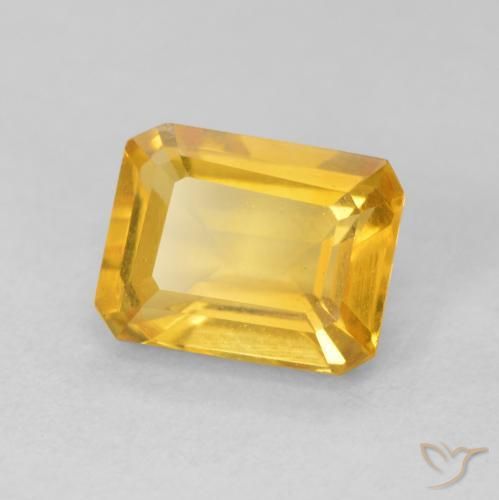 9,17 ctw natürlicher Helles Gold Citrin, Oktagonschliff, VVS-VS
