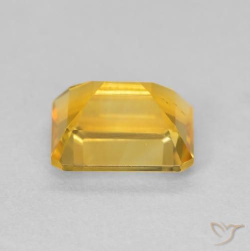 9,17 ctw natürlicher Tiefes Goldorange Citrin, Oktagonschliff, VVS-VS