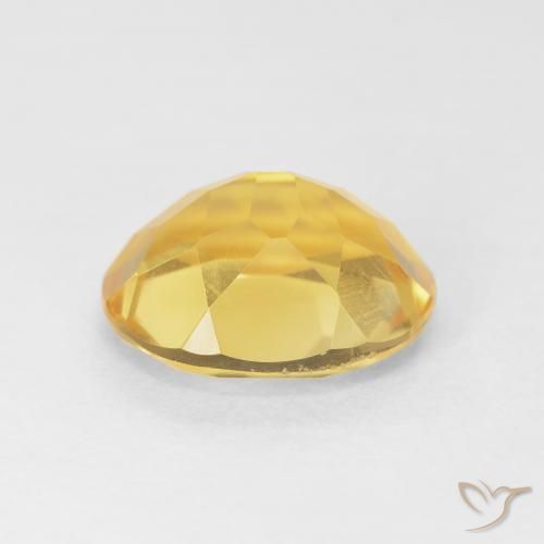 9,17 ctw natürlicher gold-orange Citrin, Oval, VVS-VS