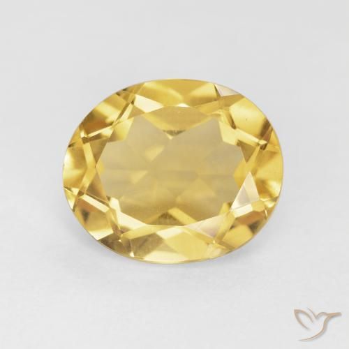 4.26ct Natürlicher gold-orange Citrin, Oval, VVS-VS