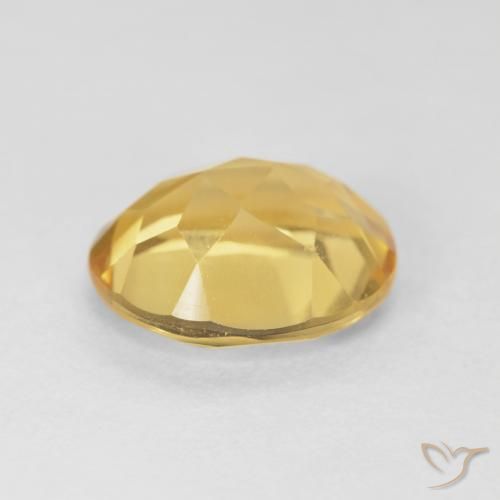 9,17 ctw natürlicher gold-orange Citrin, Oval, VVS-VS