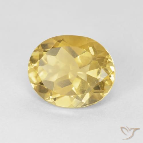 9,17 ctw natürlicher Mittelgold Citrin, Oval, VVS-VS