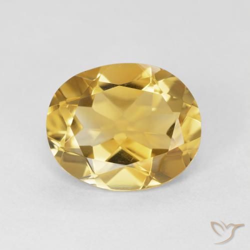 3.84ct Natürlicher Golden Citrin, Oval, VVS