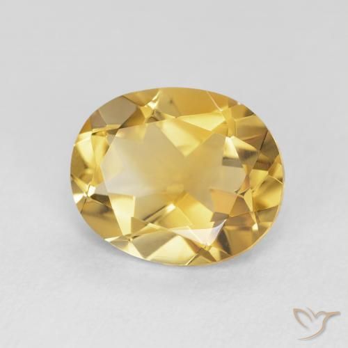 9,17 ctw natürlicher Golden Citrin, Oval, VVS