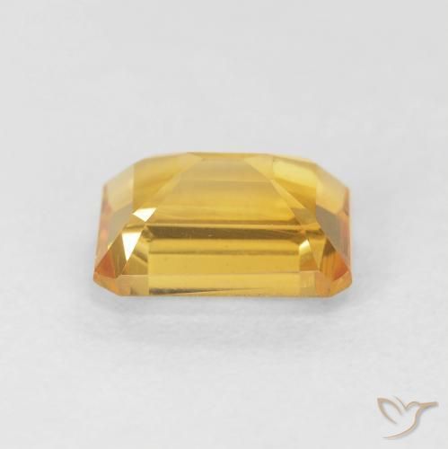 9,17 ctw natürlicher Tiefes Gold Citrin, Oktagonschliff, VVS-VS