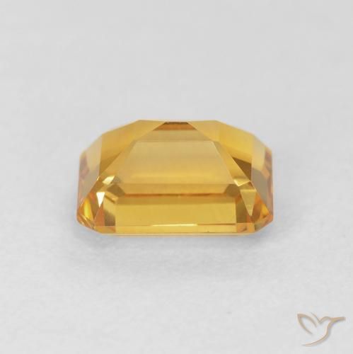 9,17 ctw natürlicher Mittel Orange-Gold Citrin, Oktagonschliff, VVS-VS
